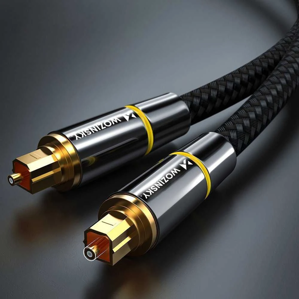 Wozinsky skaitmeninis optinis garso pluošto kabelis Toslink SPDIF 3m juodas (WOPT-30)