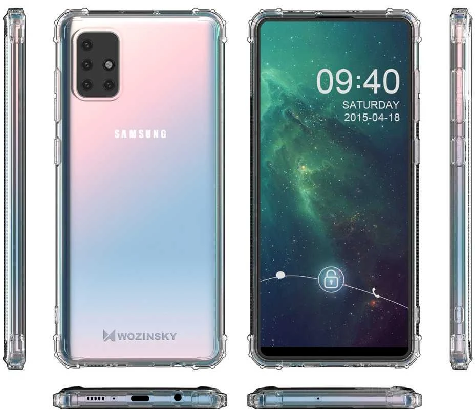 Dėklas Wozinsky Pancerne „Samsung Galaxy A72 4G Anti Shock“ permatomas