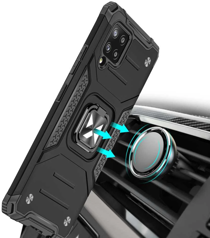 Dėklas Wozinsky Armored dėklo dangtelis + magnetinis laikiklis Samsung Galaxy A42 5G Ring Armor raudona