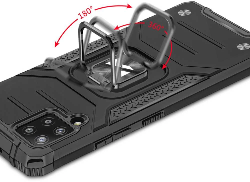 Dėklas Wozinsky Armored dėklo dangtelis + magnetinis laikiklis Samsung Galaxy A42 5G Ring Armor rožinė