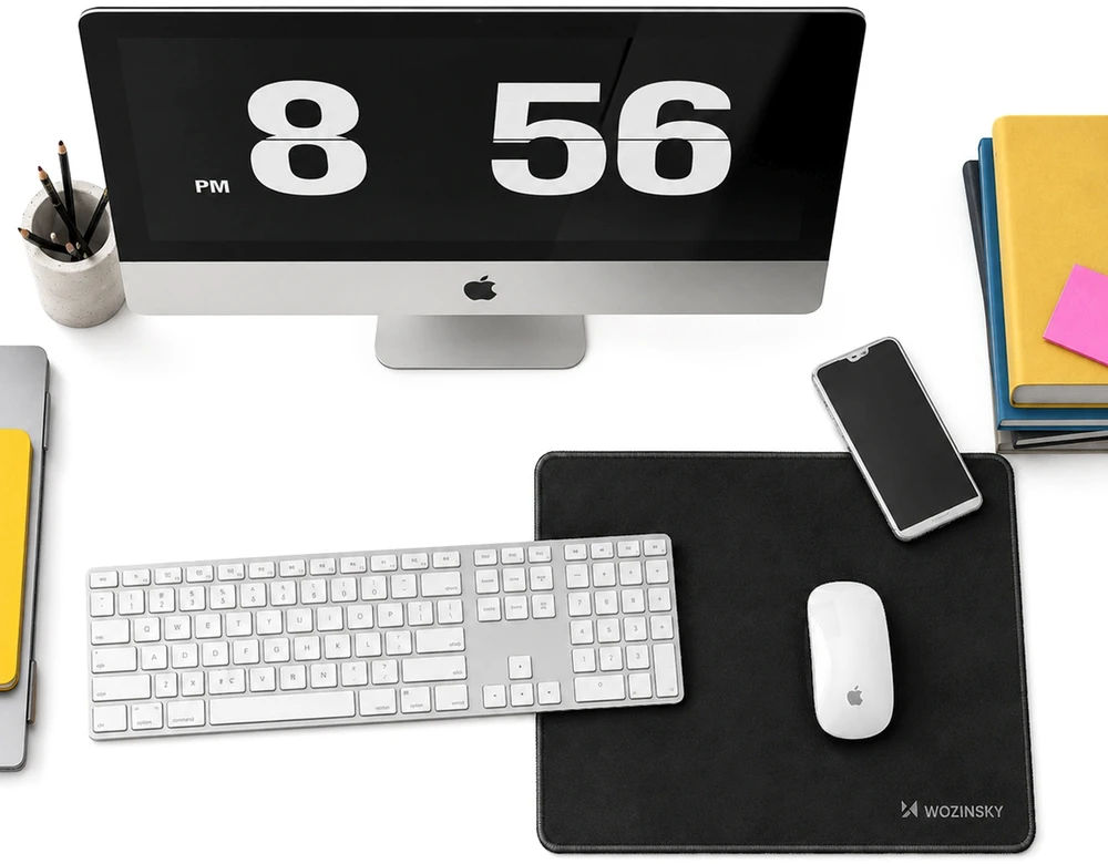 Wozinsky WPD-B350 Gaming Desk Pad 350x250mm Atsparus vandeniui - Juodas