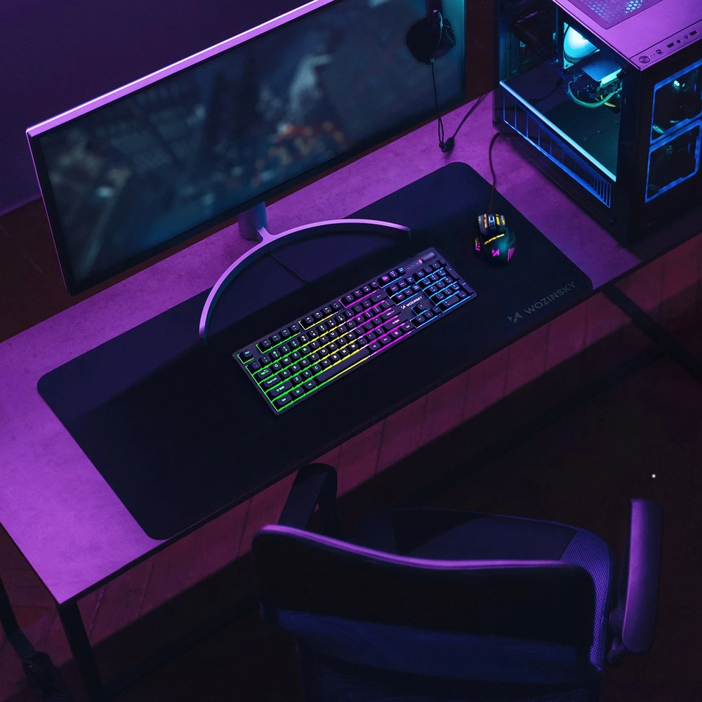 Wozinsky WPD-B1000 gaming desk pad XXL 1000x500mm waterproof - juodas