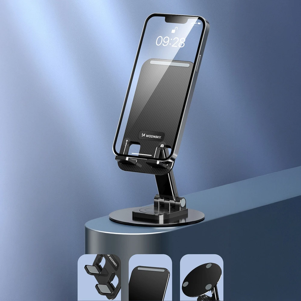 Wozinsky WPT-K393 stabilus telefono ir planšetinio kompiuterio stovas - juodas