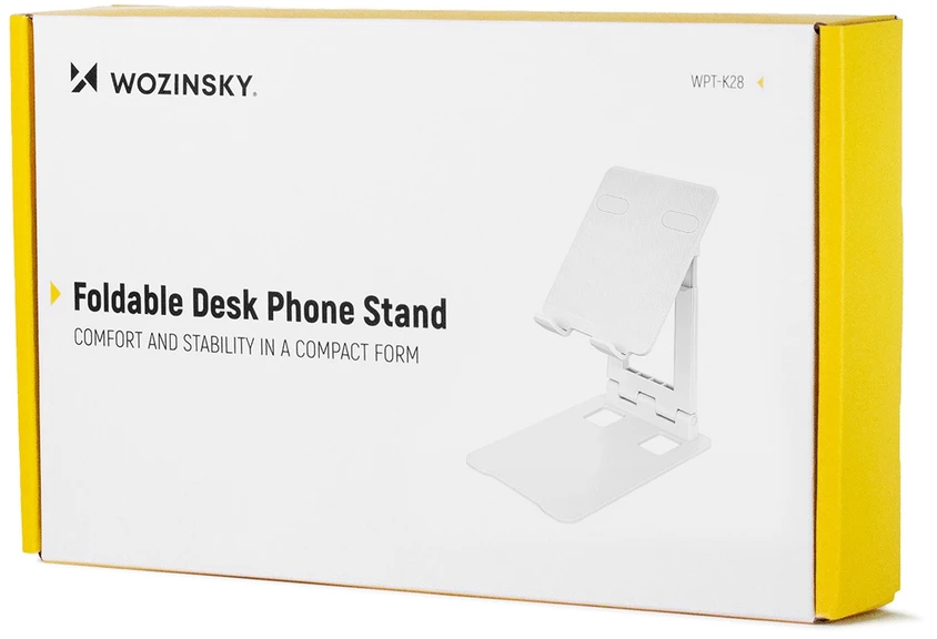 Wozinsky WPT-K28 Desk Stand for Phone Planšetė Išmanusis telefonas Holder Foldable - Baltas