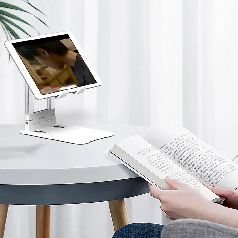 Wozinsky WPT-K28 Desk Stand for Phone Planšetė Išmanusis telefonas Holder Foldable - Baltas
