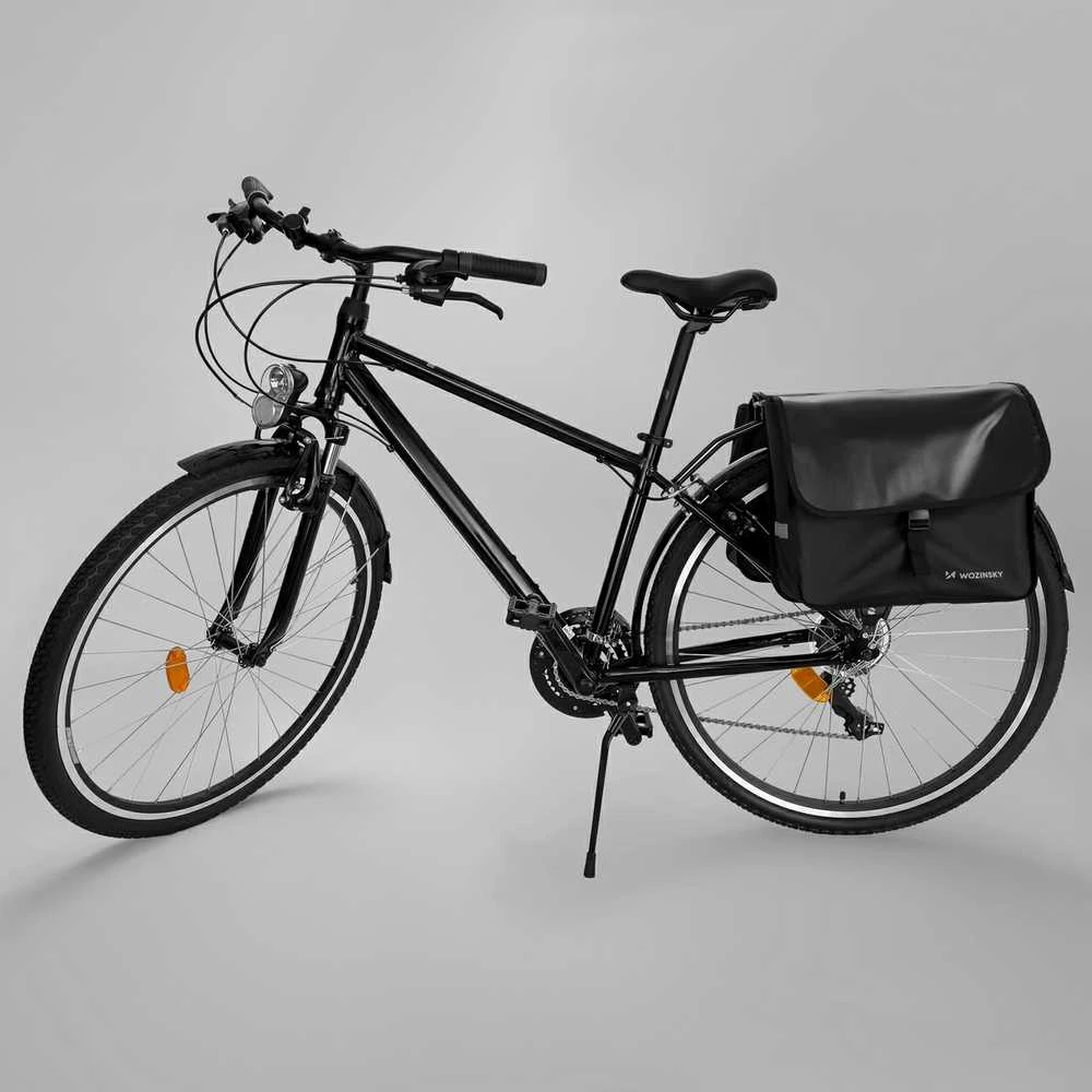 Wozinsky dviračių dėtuvė dviguba 28 l juoda (WBB34BK)