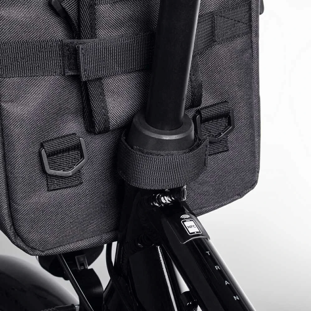 Wozinsky bicycle bag for handlebars – pilkos spalvos