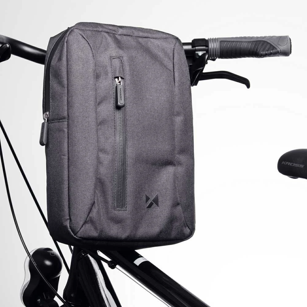 Wozinsky bicycle bag for handlebars – pilkos spalvos