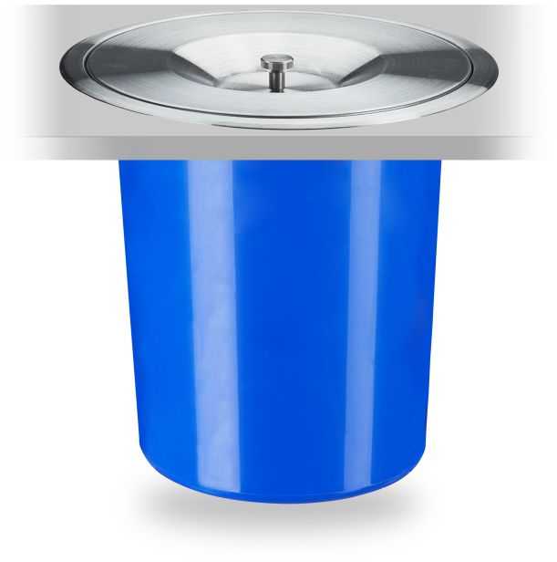 Bonideco Įmontuojama šiukšliadėžė stalviršiui 23x24cm, 5L