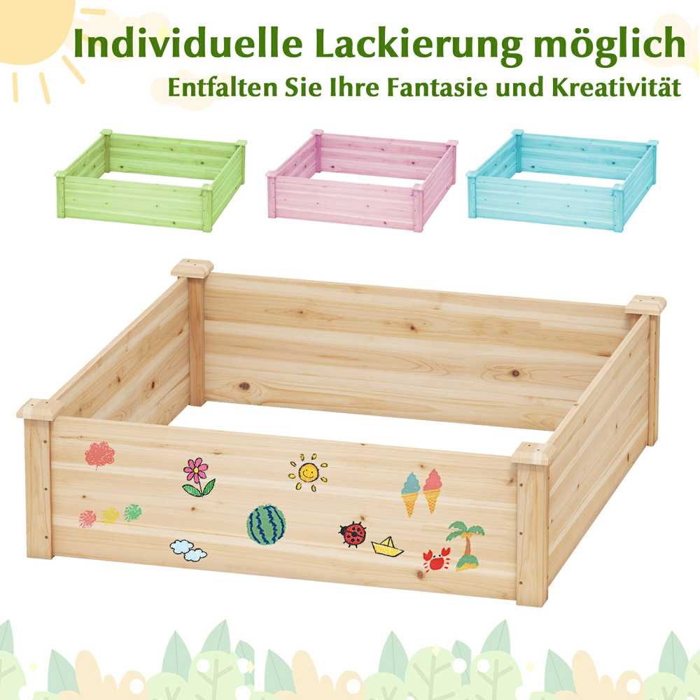 Bonideco Select Pakelta lysvė 102x102x30cm., šviesiai rudos spalvos