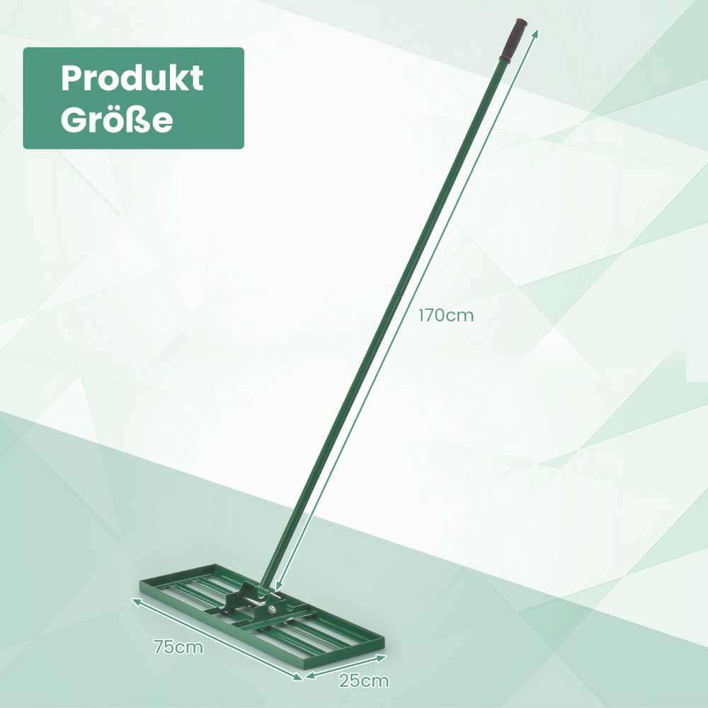 Bonideco Select Vejos lyginimo grėblys 75x25x170cm., žalios spalvos
