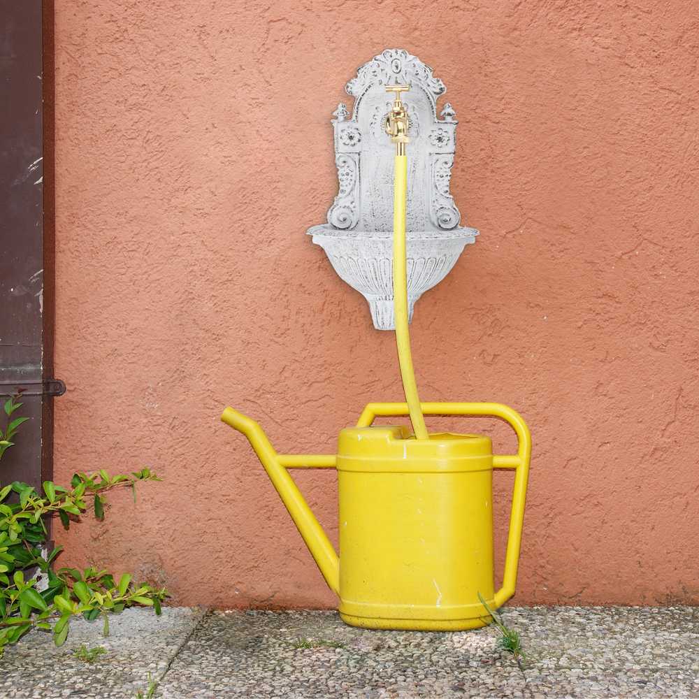 Bonideco Sieninis sodo fontanas 40x24,5x13cm., baltos/auksinės spalvos