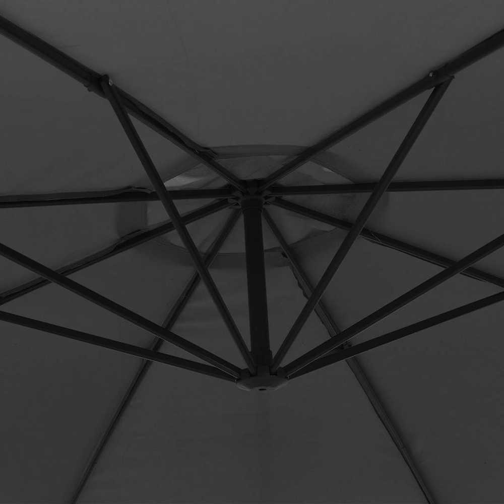 Gembės form. saulės skėtis su alium. stulp., 350 cm, antr. sp.