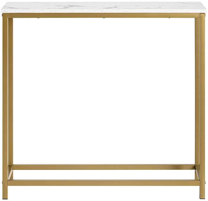 Konsolinis stalas 80x30x75cm., auksinės/baltos spalvos