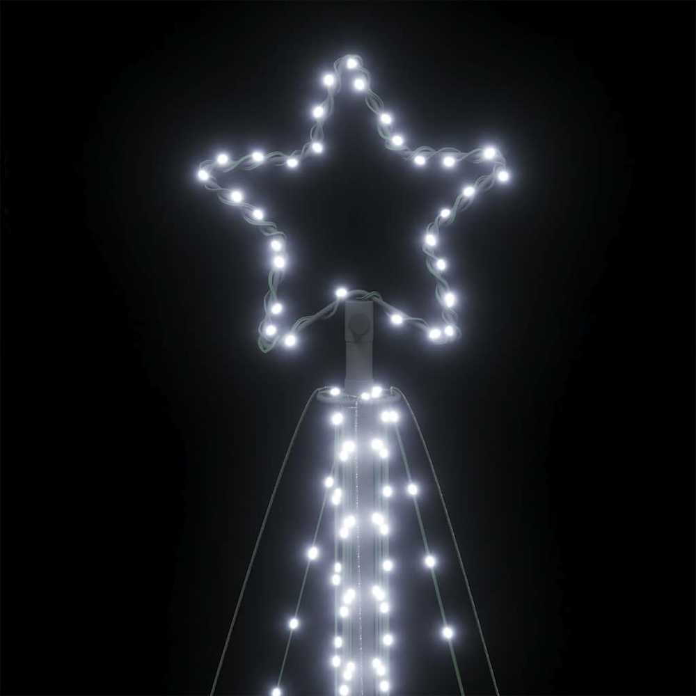 LED Kalėdų eglutė 570 LED Šalta Balta 399 cm