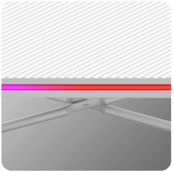 Žaidimų stalas „Huzaro Hero 1.7 RGB Baltas“, baltas