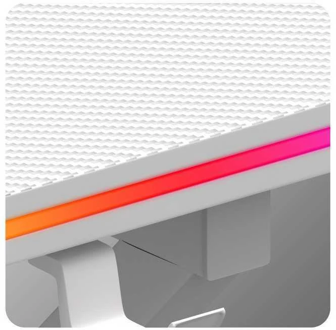 Žaidimų stalas „Huzaro Hero 1.7 RGB Baltas“, baltas