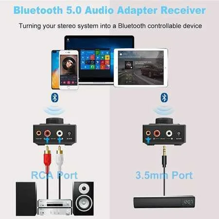 1Mii B06T3 Bluetooth 5.0 garso imtuvas 50m rankenėlė