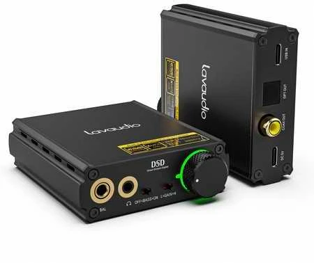 1Mii Lavaudio DS400 DAC garso konverteris su USB-C spdi/f bendraašiu ryšiu