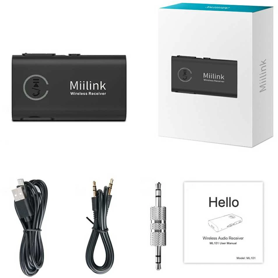 1Mii ML100 Bluetooth Audio imtuvas 3.5 lizdo mikrofonas