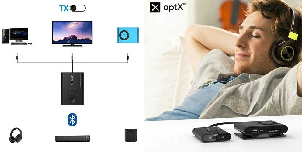 1Mii ML300 Nadajnik Odbiornik jack audio Bluetooth 5.0