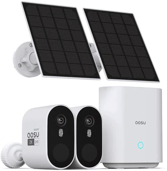 Aosu Glazero 2 Tuya Aosu SL-C7P-2H saulės kamerų rinkinys