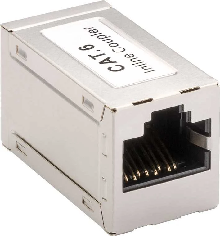 InLine Cat. 6 Patch kabelio jungtis 2x RJ45 lizdas ekranuotas