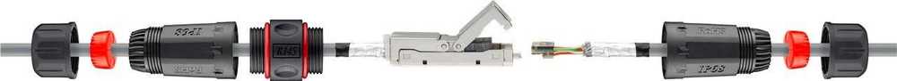 Goobay Outdoor (IP68) LAN kabelio jungtis, CAT 6 ekranuotas 44417