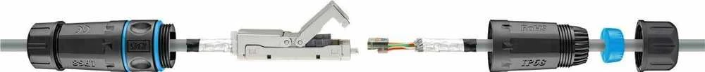 Goobay Outdoor (IP68) LAN kabelio jungtis, CAT 6A ekranuotas 44414