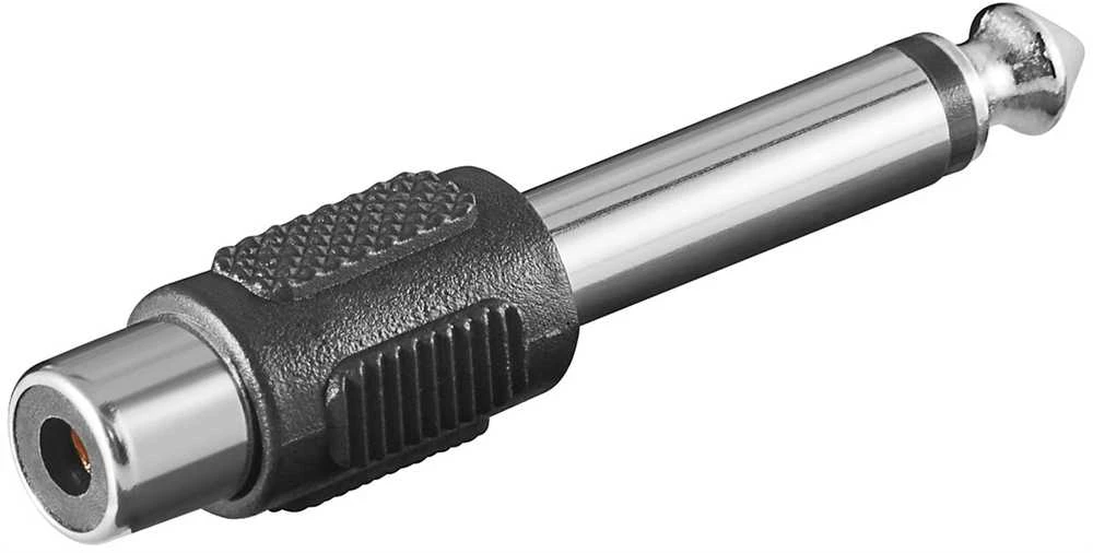 Adapteris audio gn. RCA - lizdas 6,35 mm MONO Goobay