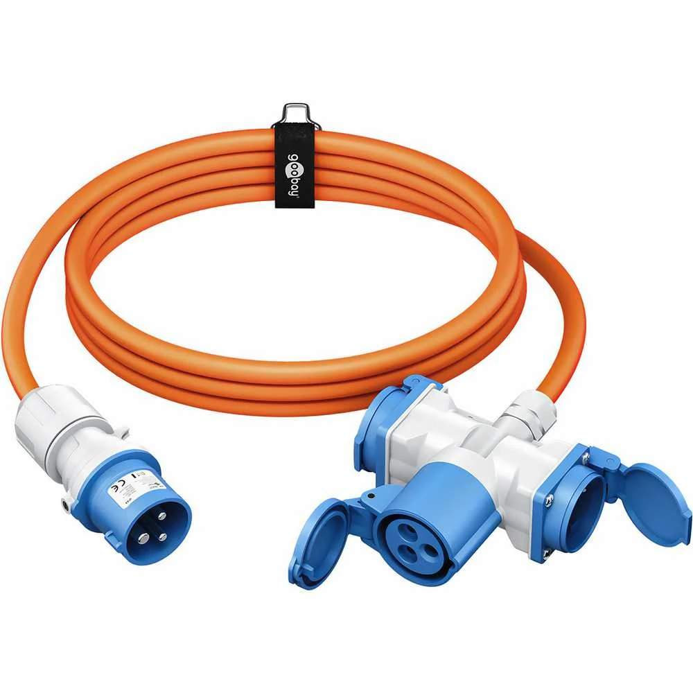 Goobay CEE į 2-jų lizdų Schuko adapteris 1,5m