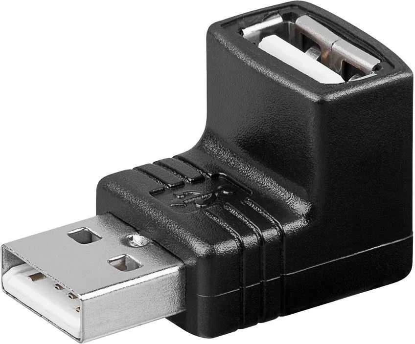 Goobay MANHATTAN 689208 Manhattan didelės spartos USB adapteris nuo vyriškos iki moters, 90 laipsnių