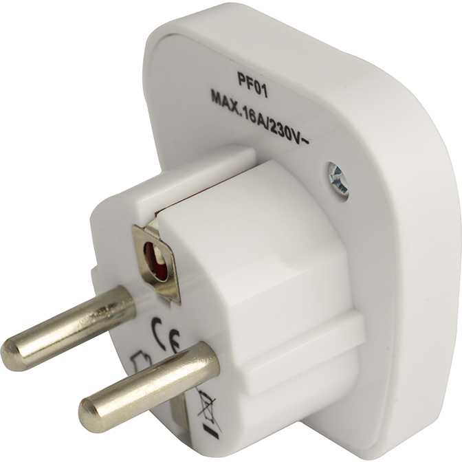 Goobay 94028 World to EU Travel Adapteris, kelionių adapteris (UK, US, IT, CH, į EU), Juoda
