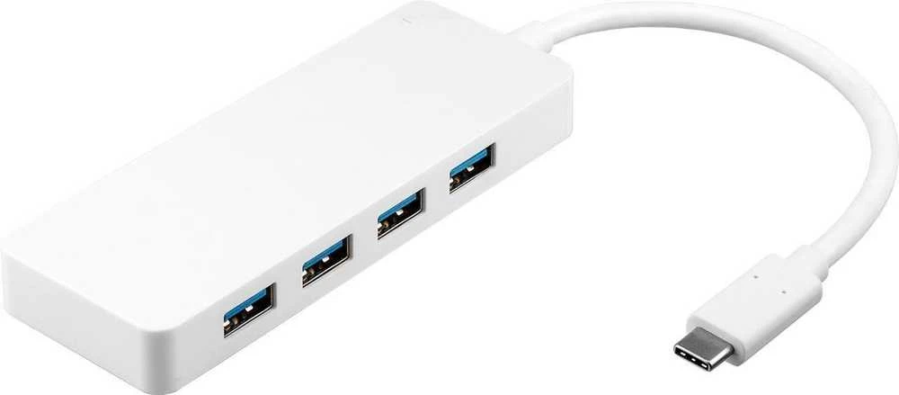 Goobay | 4 USB-C kelių prievadų adapteris | 66274 | USB Type-C | USB 3.0 moteriškas (A tipas)