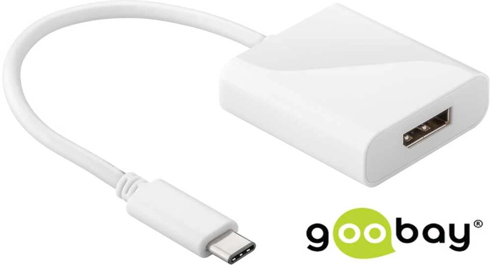 Adapteris USB-C prie DisplayPort Goobay lizdo