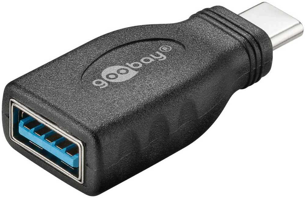 Goobay USB-A į USB-C 3.0 OTG adapteris, juodas