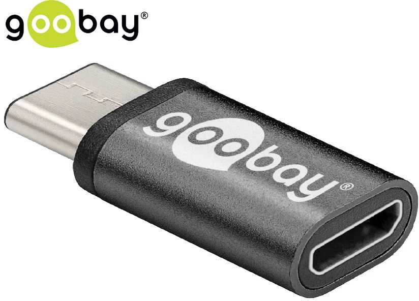 Goobay Jungtis USB-C kištukas - micro USB lizdas