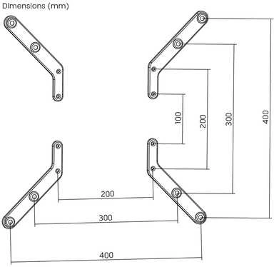 Laikiklis Adapteris VESA 400x400 Spacetronik SPB009 32-55 kalibras