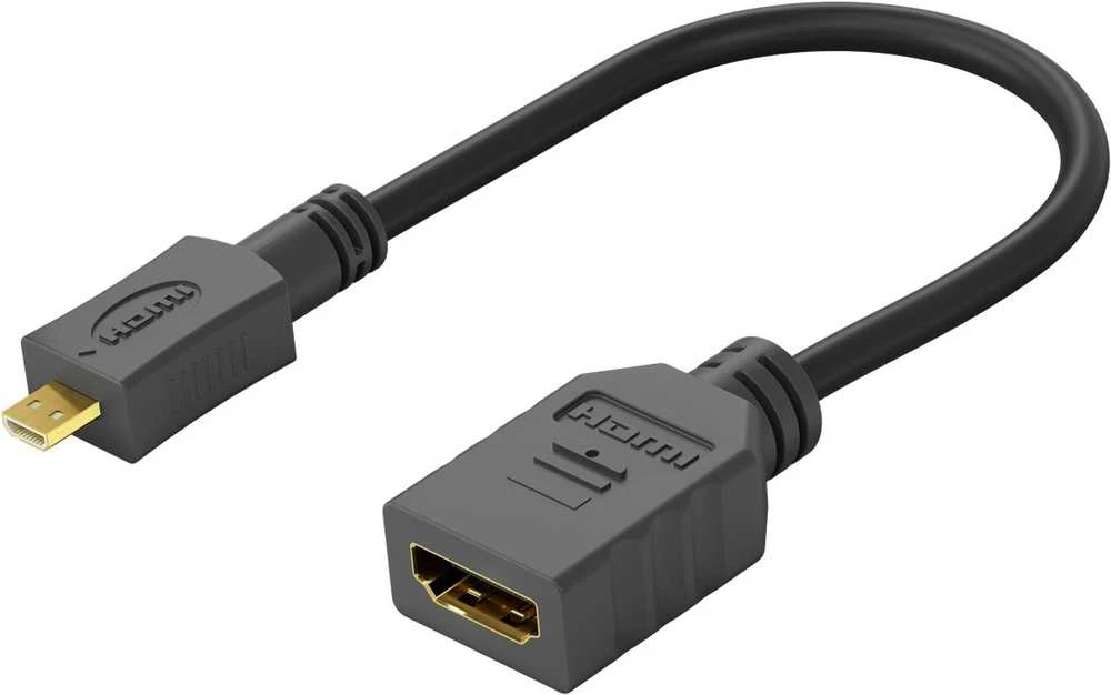 Micro HDMI į HDMI adapteris, 15 cm
