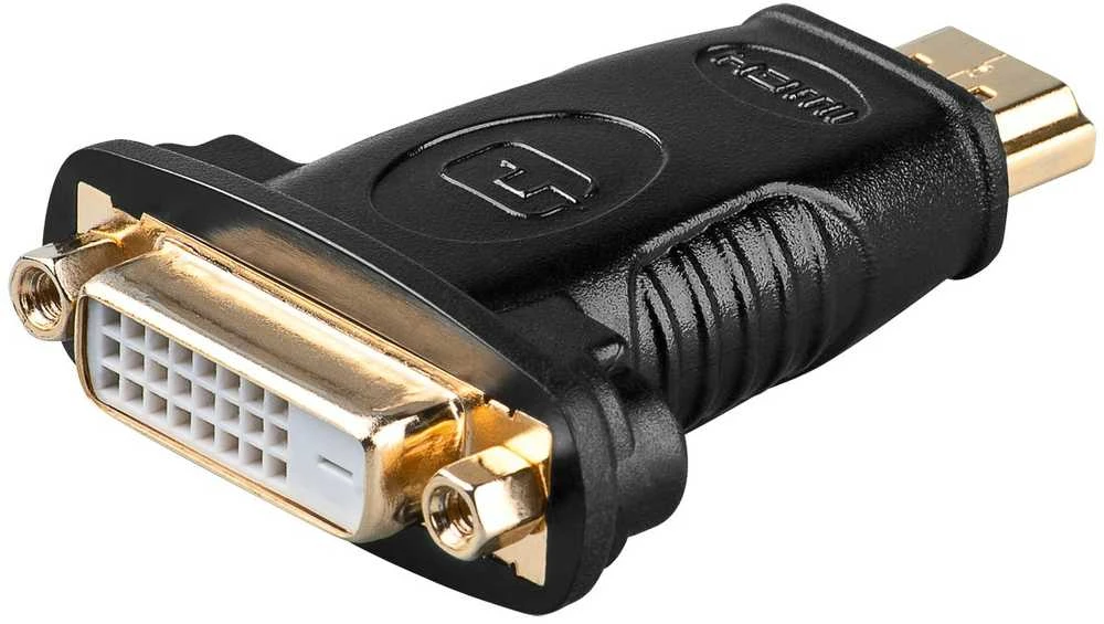 HDMI į DVI-D 24+1 adapteris su auksinėmis jungtimis