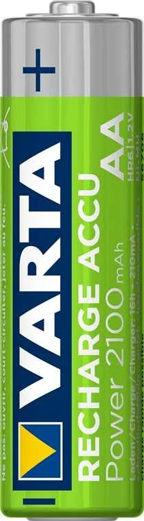 Varta AA 2100 mAh ikraunama baterija is arti