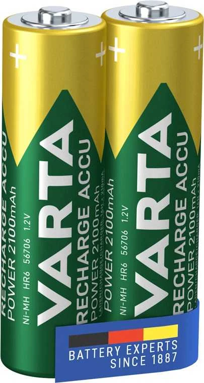 Akumuliatorius VARTA LR06 AA 1.2V 2100 mAh 2 vnt.