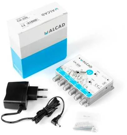 ALCAD CA-320 kelių juostų TV stiprintuvas 24V 40dB