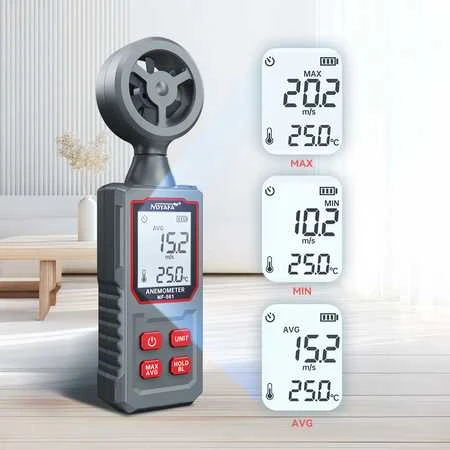 „Noyafa NF-561“ skaitmeninis anemometras iki 30 m/s