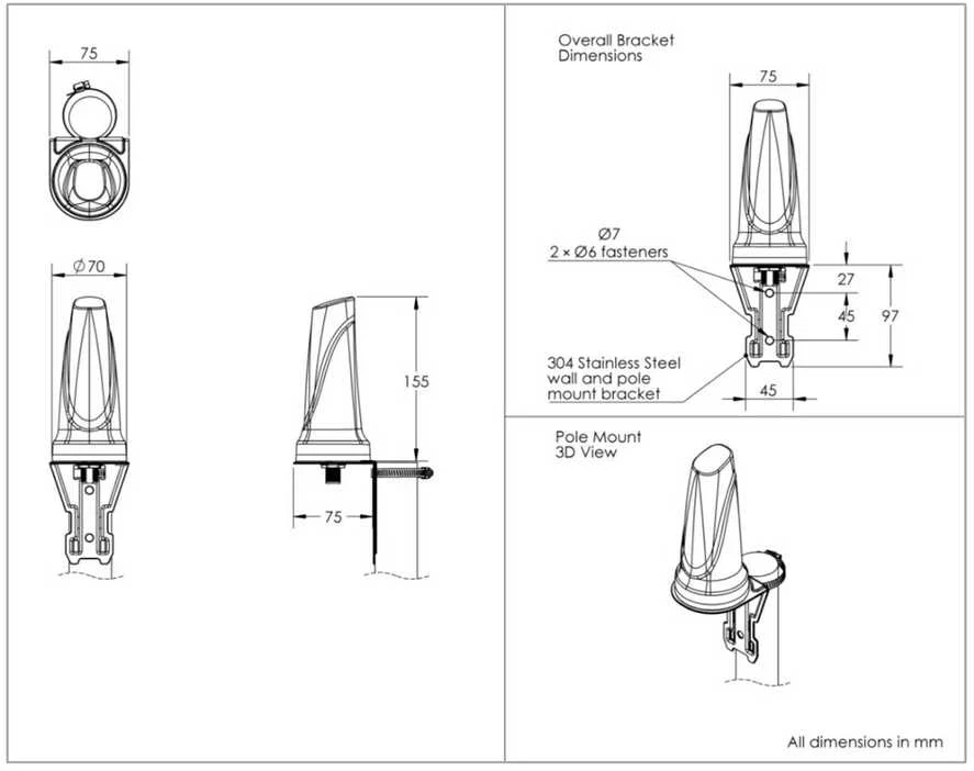 Dookolna Wifi Poynting OMNI-704 5GHz antena