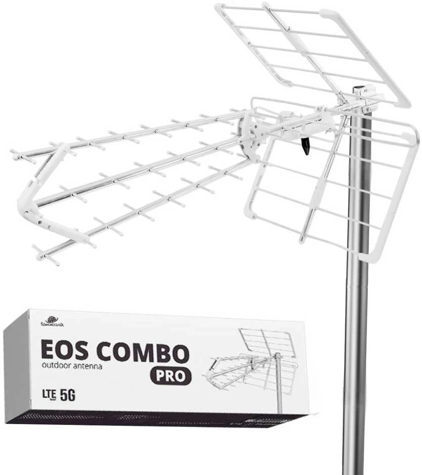 Antena DVB-T2 Spacetronik EOS PRO Combo Balta