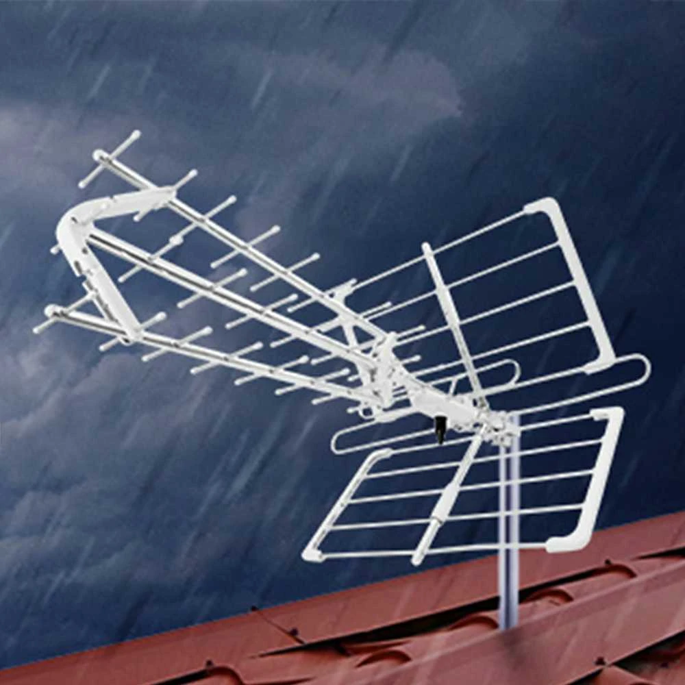 Antena DVB-T2 Spacetronik EOS PRO Combo Balta