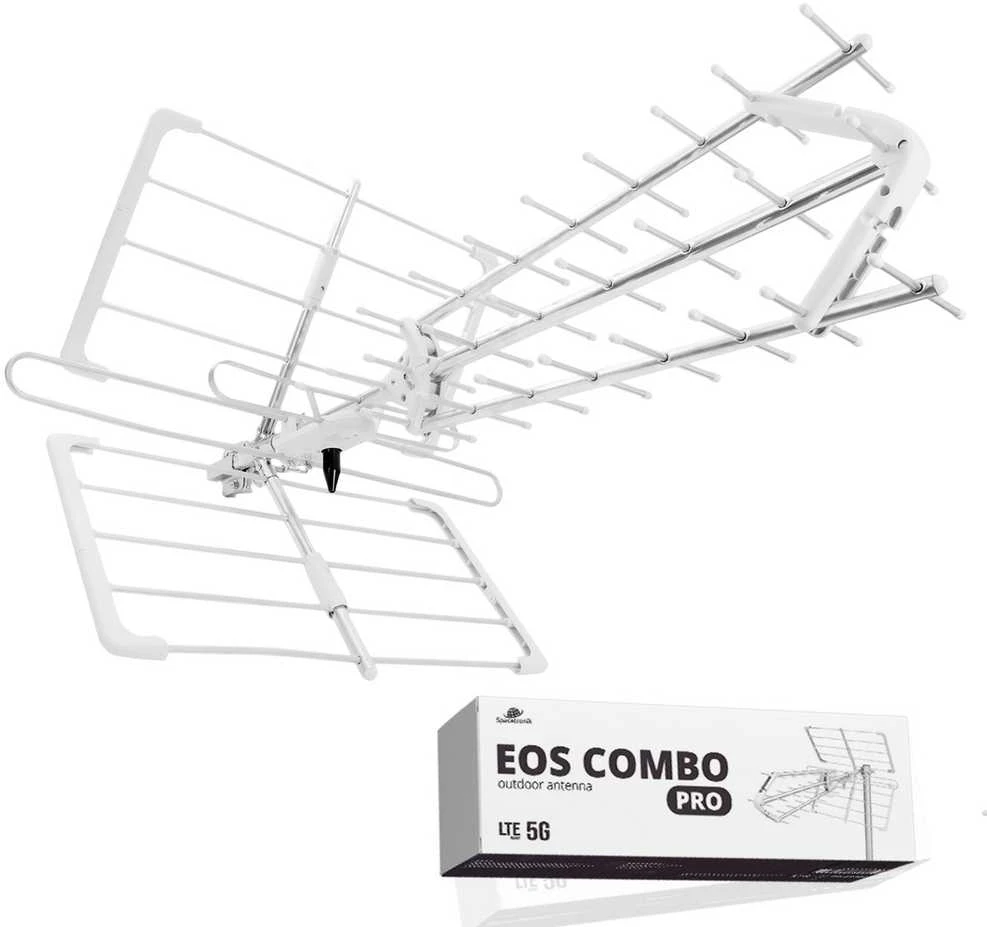 Antena DVB-T2 Spacetronik EOS PRO Combo Balta