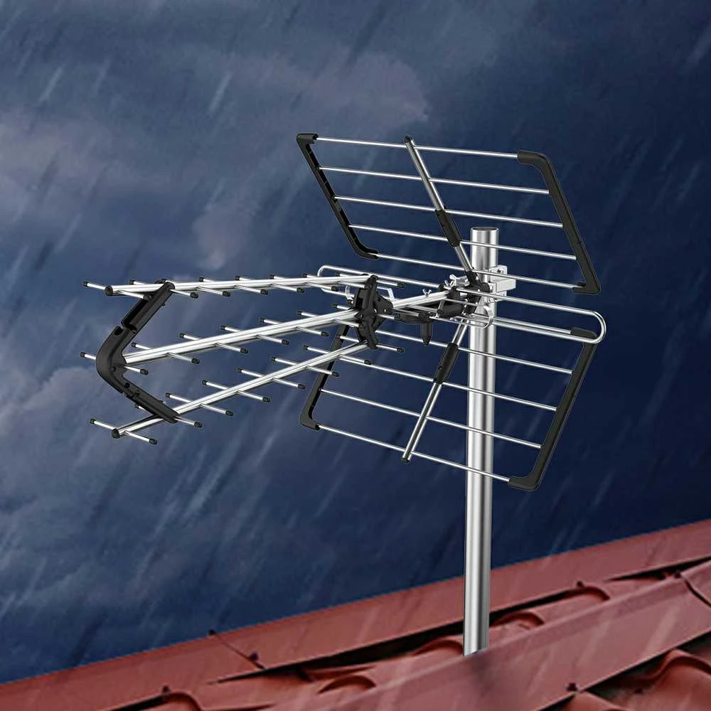 „Spacetronik“ DVB-T/T2 EOS PRO kombo UHF+VHF LTE 5G Juoda