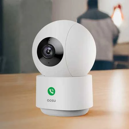 Aosu Glazero „Aosu P1 Pro 2K 4MP“ besisukanti „WiFi“ kamera